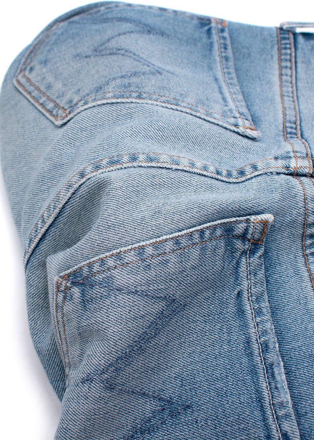Mother Blue High Waisted Rider Skimp Jeans