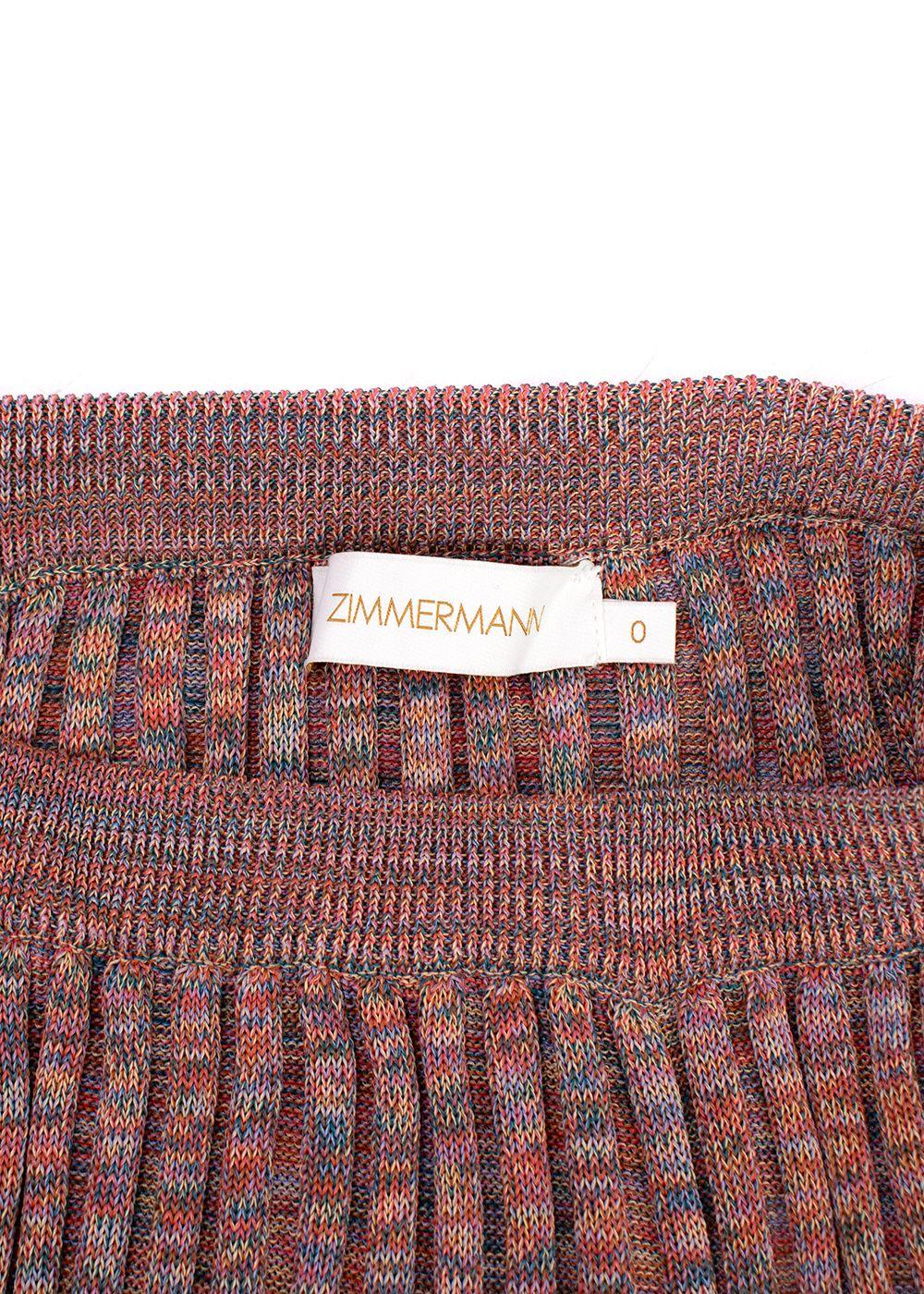 Zimmerman Multicoloured Pleated Skirt