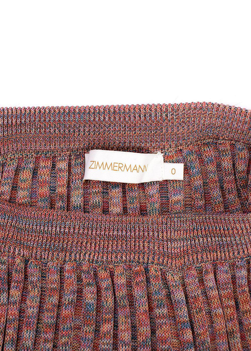 Zimmerman Multicoloured Pleated Skirt