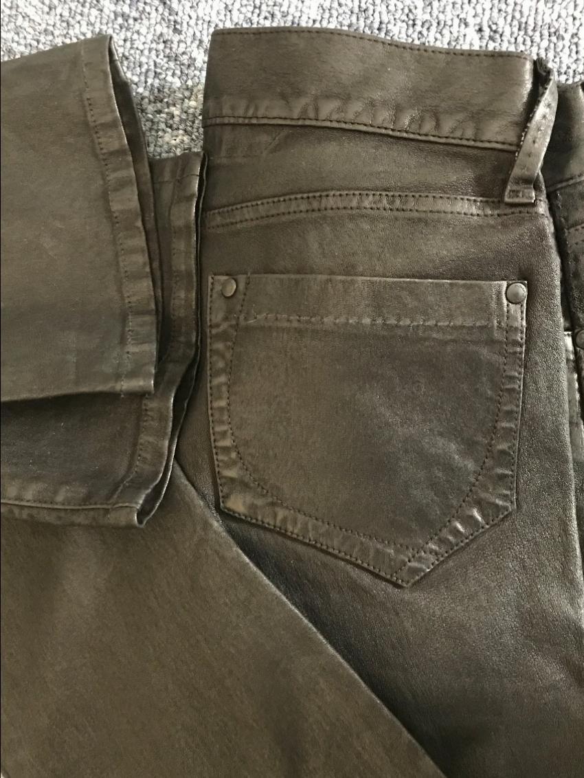 Goldsign gold leather trousers