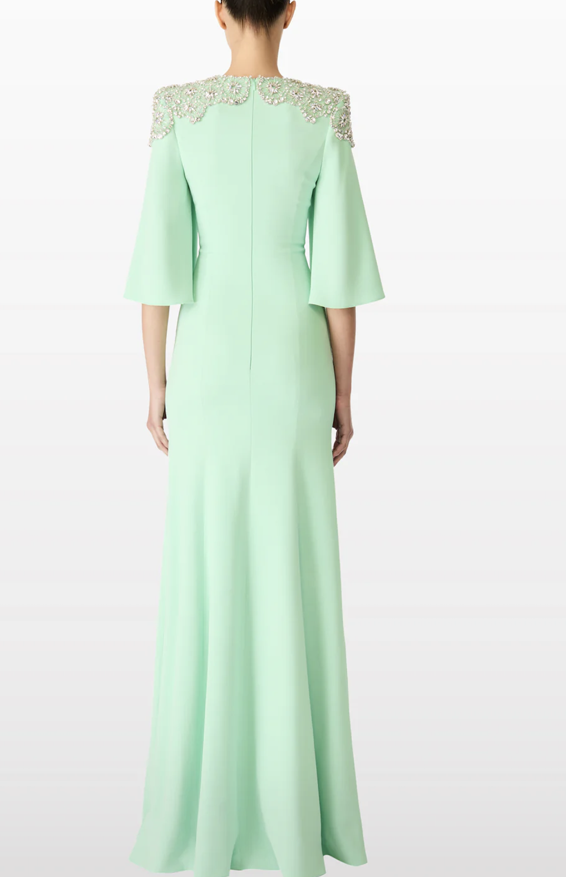 Jenny Packham Daze Minimal Gown Sculpted Sleeves