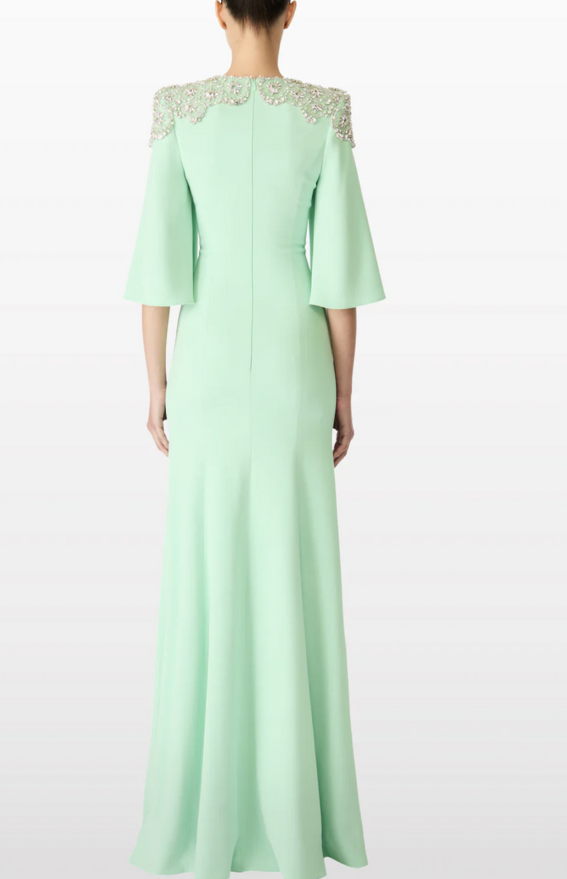 Jenny Packham Daze Minimal Gown Sculpted Sleeves