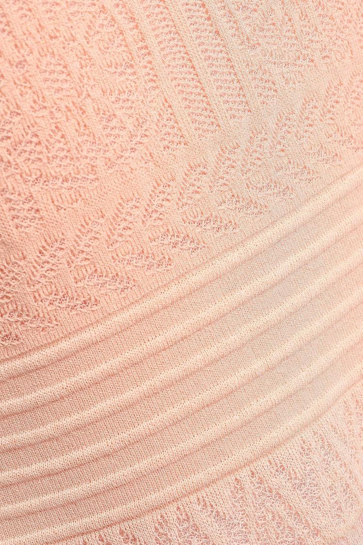 Missoni Peach Crochet Knit Dress