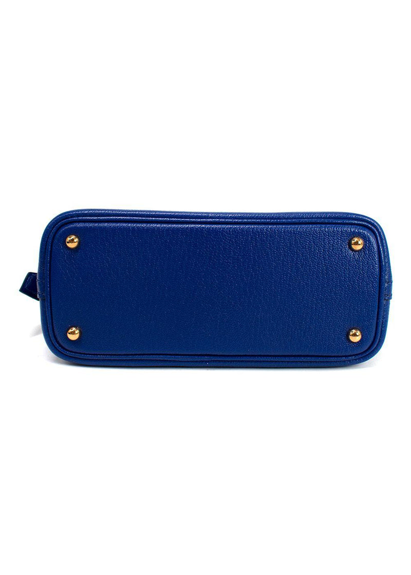 Hermès Bleu Electrique Chèvre Mini Bolide Bag GHW