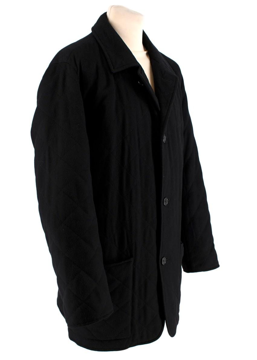 Agnona Black Cashmere Coat