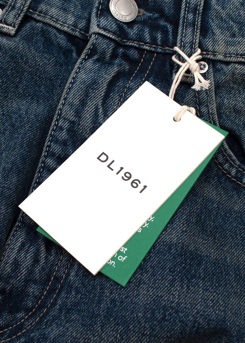 DL 1961 Taylor Barrel Dark Blue Ultra High Rise Jeans