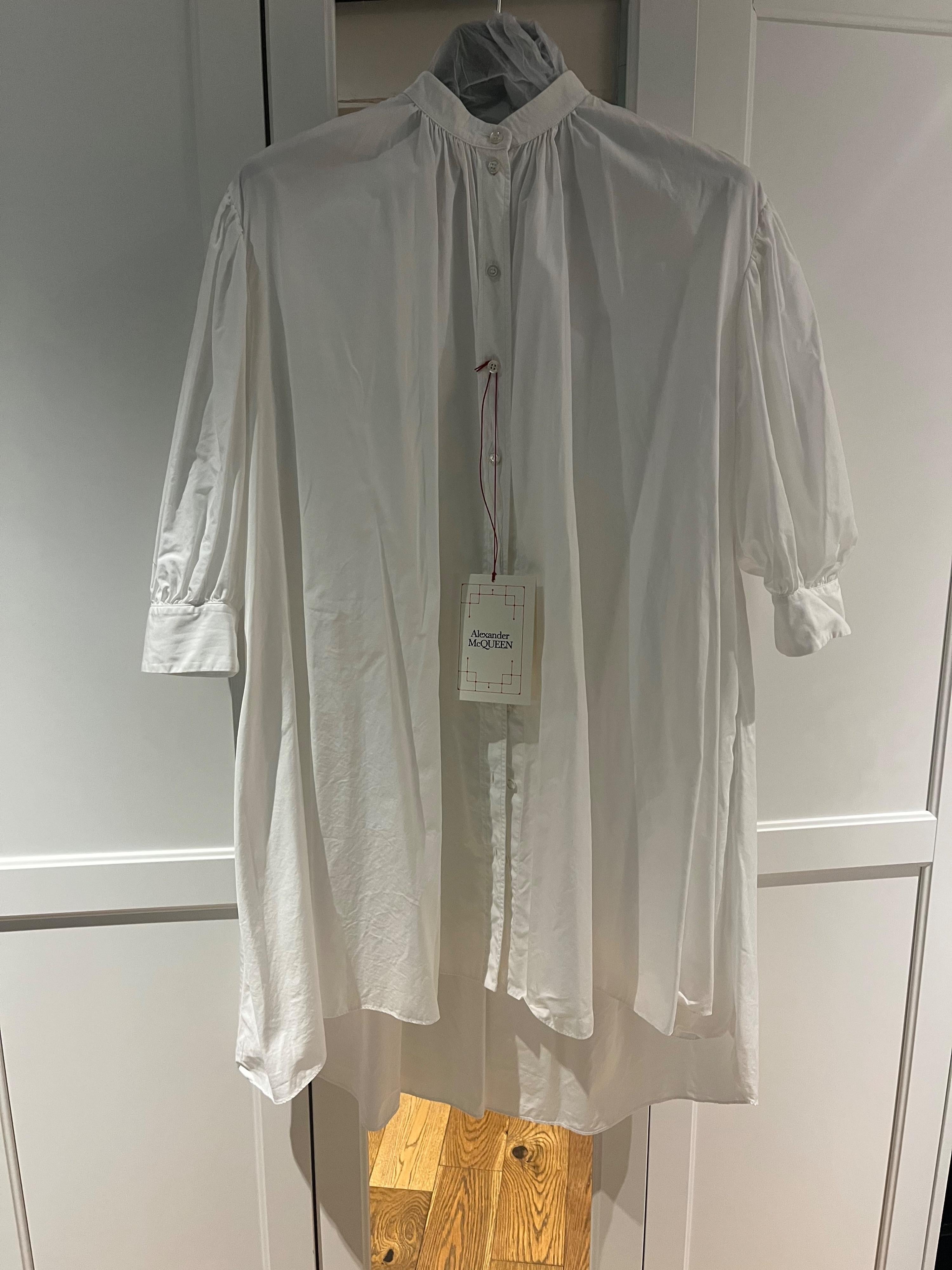 White Cotton Shirt Dress