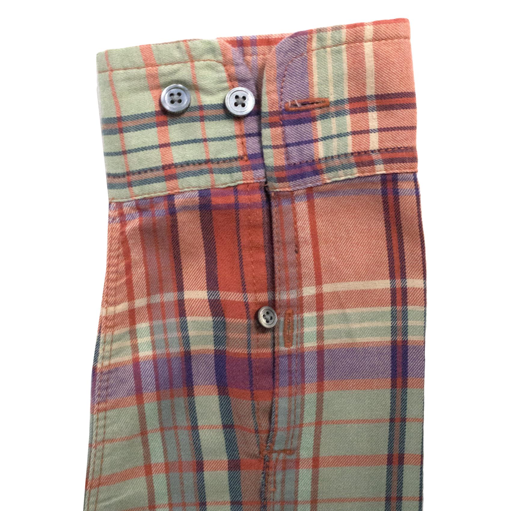 Marc Jacobs salmon plaid shirt