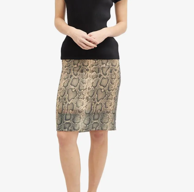 Desio Snakeskin Mini Skirt