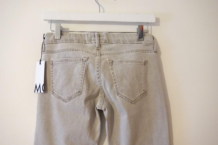 Mother The Looker Grey Skinny Jeans