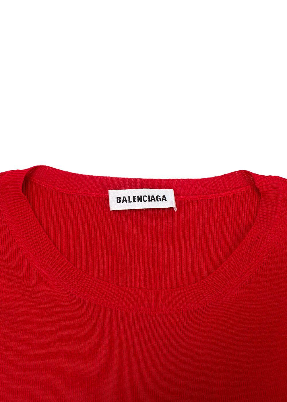 Balenciaga Crewneck Fine Knit Logo Jumper