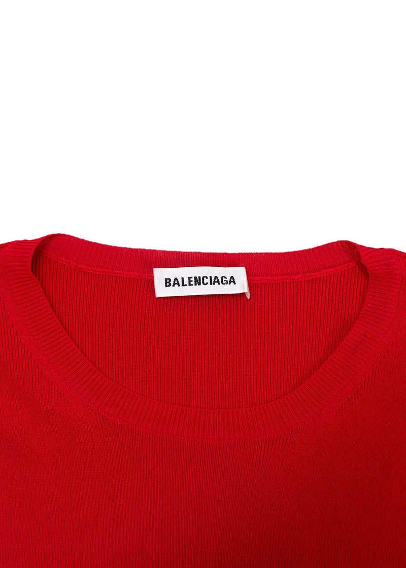 Balenciaga Crewneck Fine Knit Logo Jumper