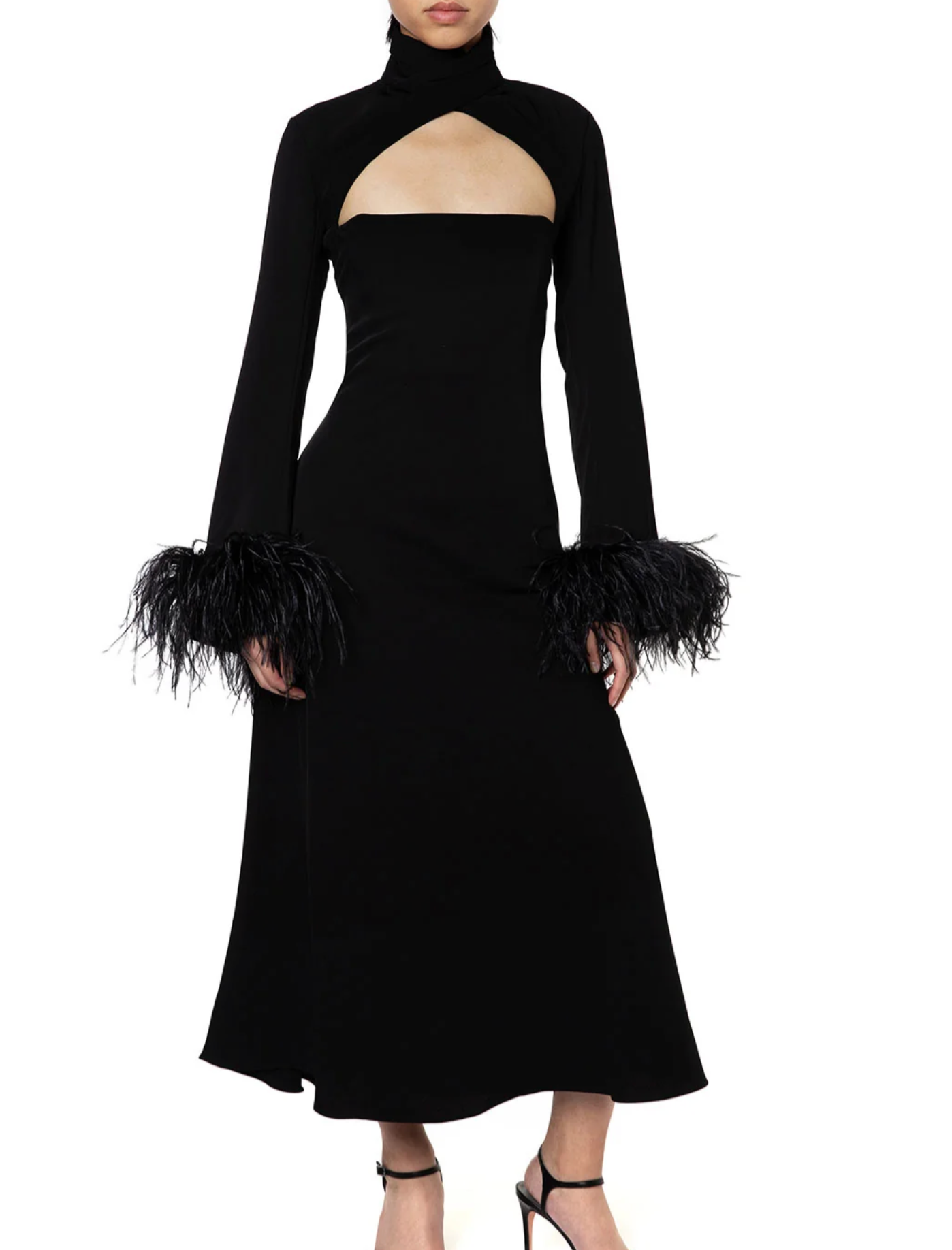 16Arlington Odessa Midi Dress in Crepe