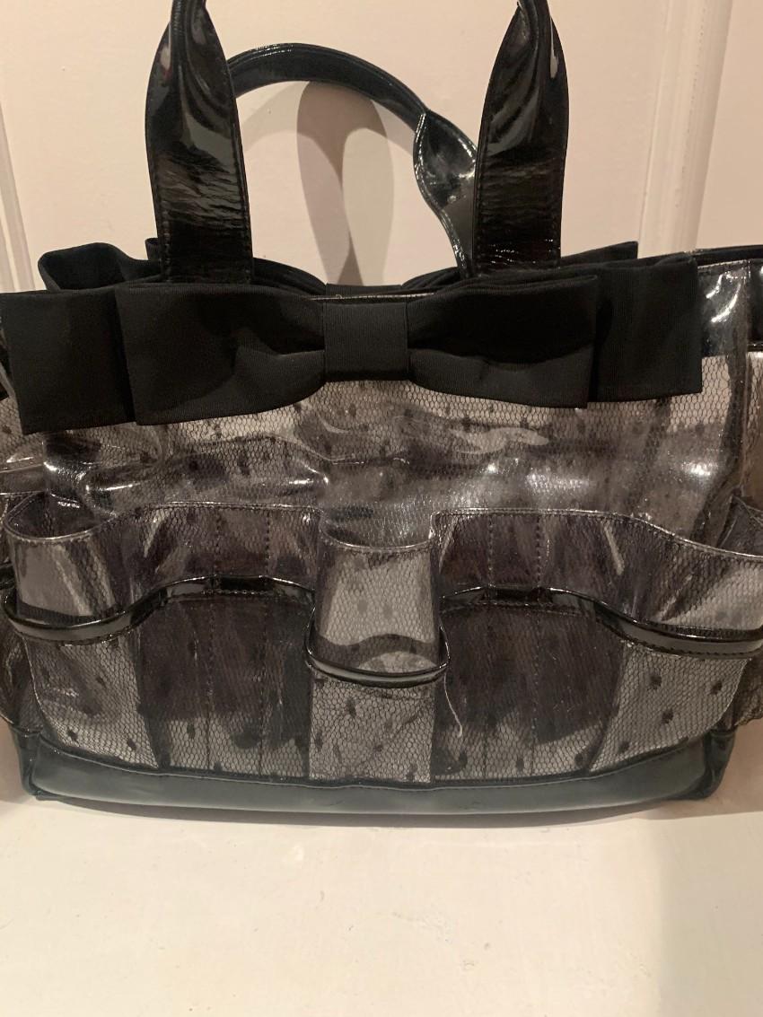 REDValentino Lace Print PVC Tote Bag
