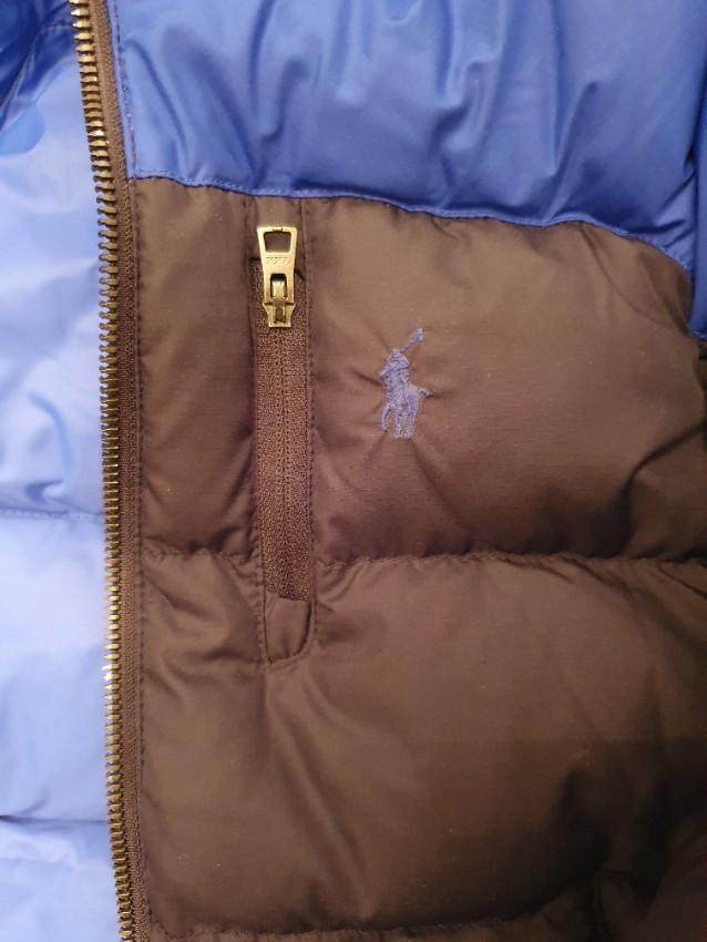 Polo Ralph Lauren Kids 6Y Two-Tone Hooded Down Jacket