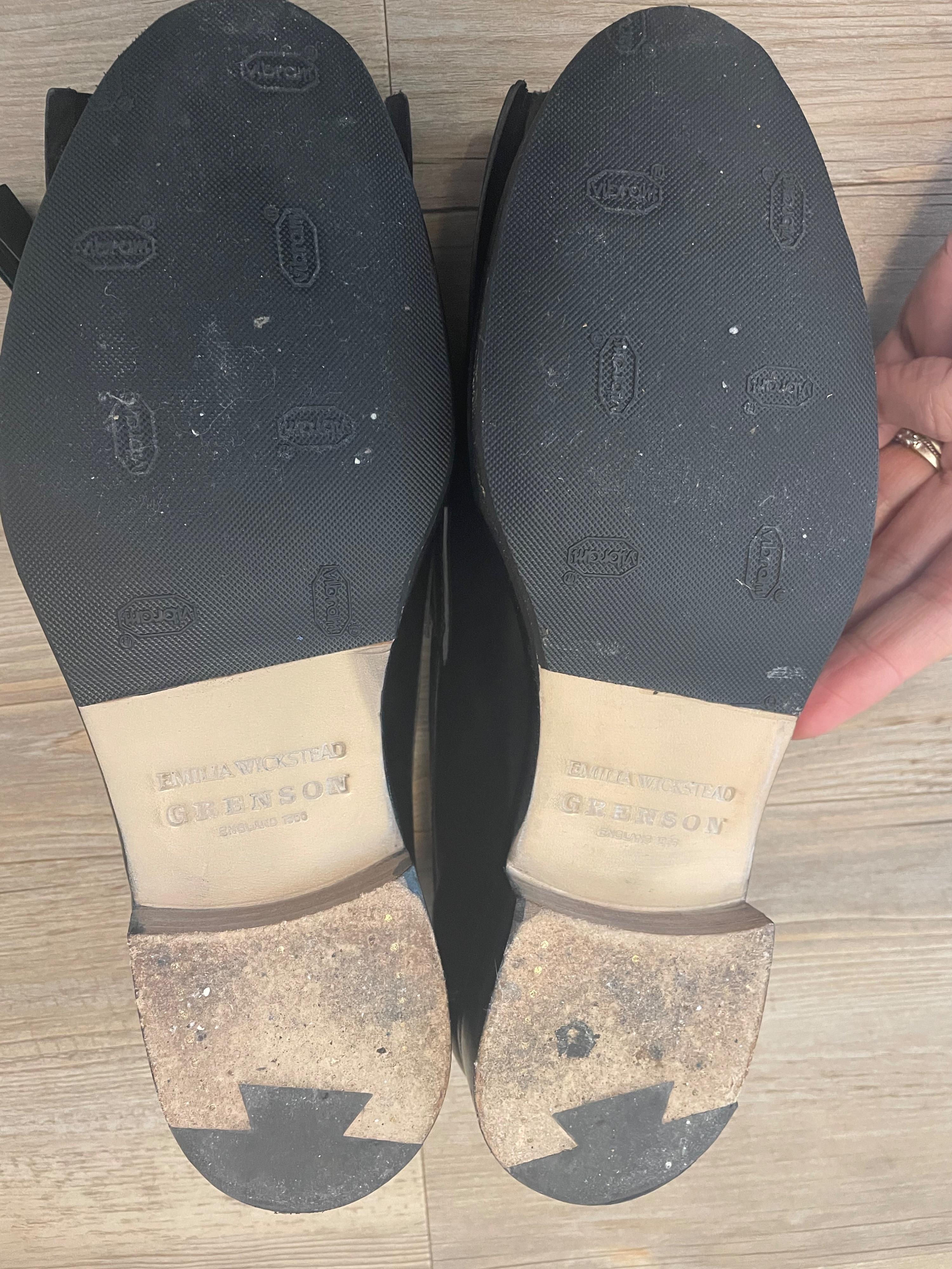 Emilia Wickstead x Grenson Black Tassel Loafer