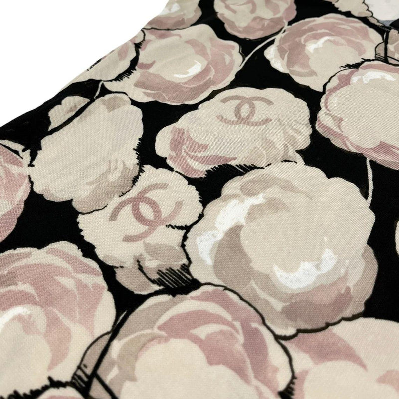 Vintage Camelia print jersey tank top