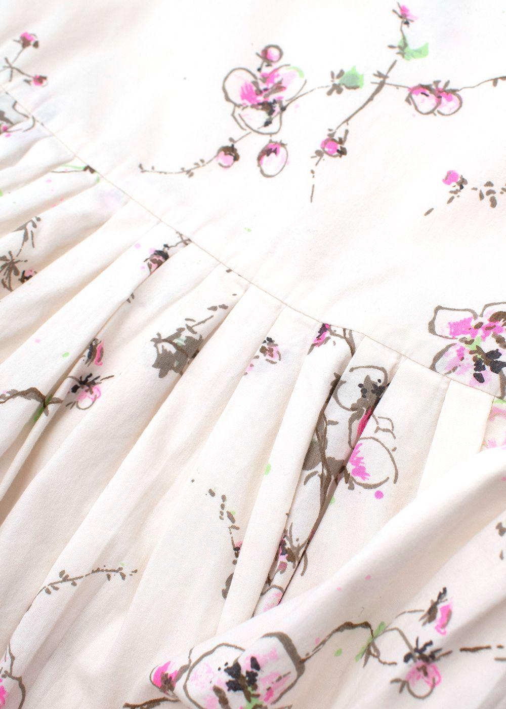Kids 10Y Floral Print Sleeveless Dress