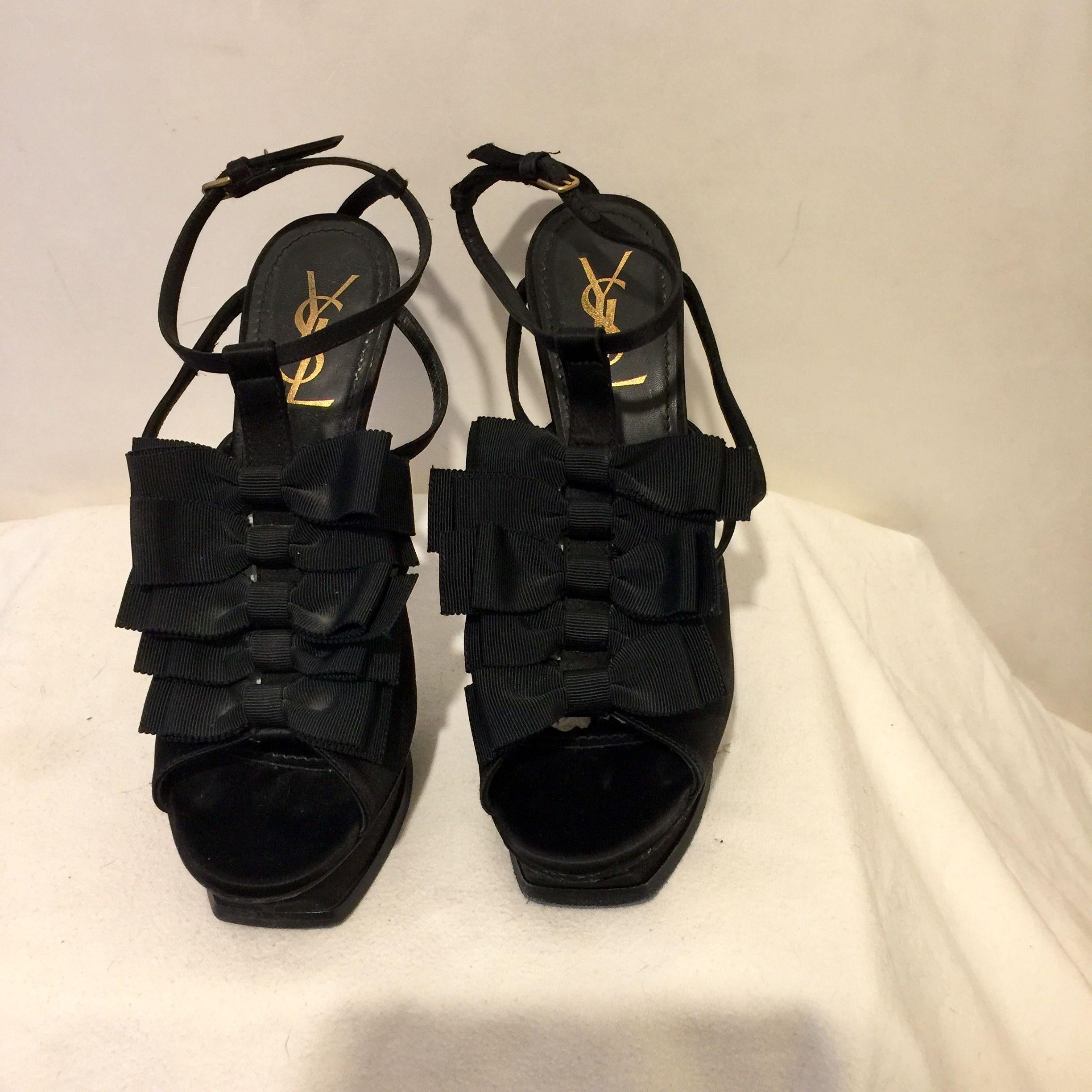 Vintage Satin & Grosgrain Tribute Sandals