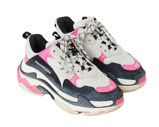 Balenciaga Pink Triple S Sneakers