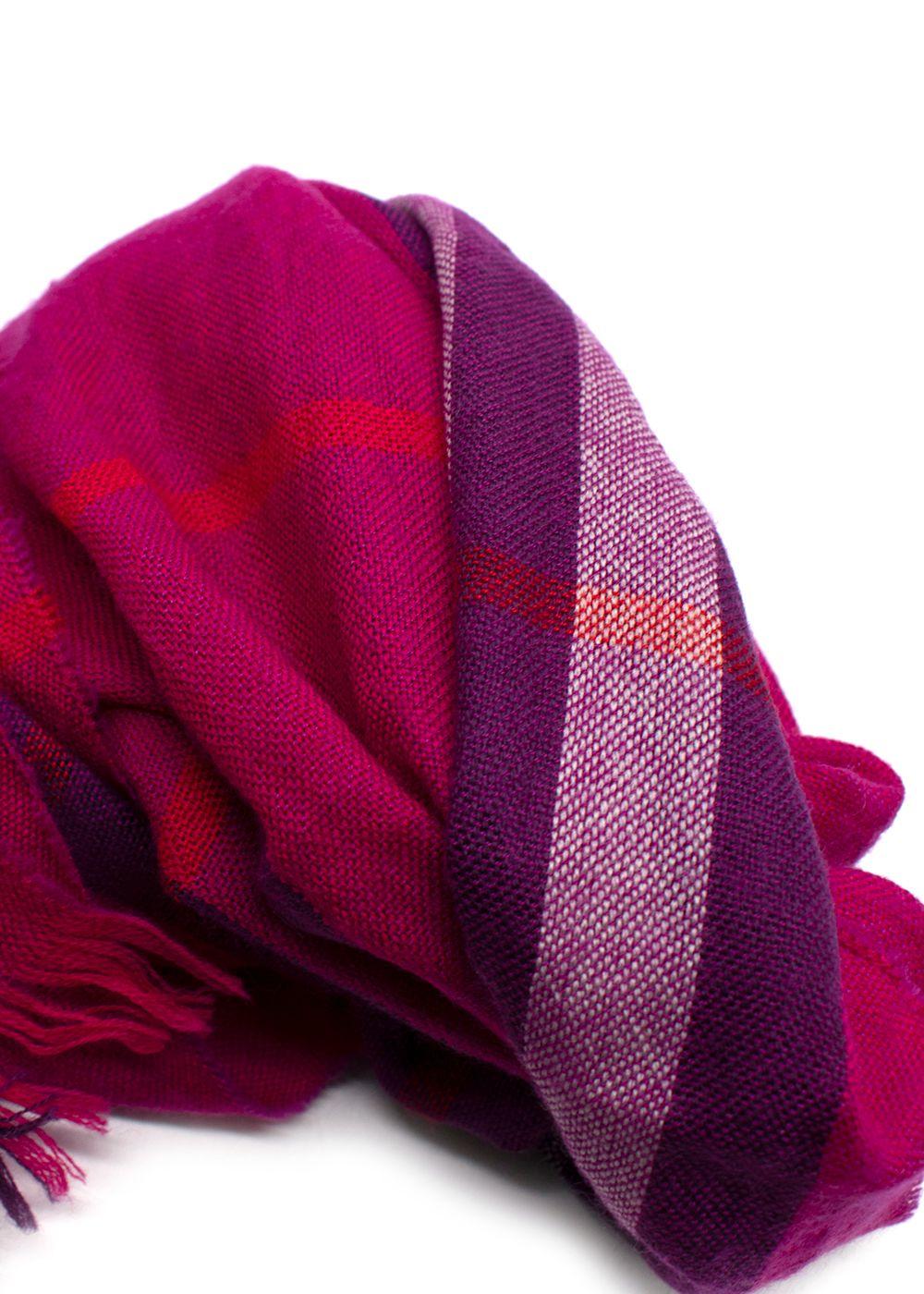 Burberry Fuchsia Check Scarf
