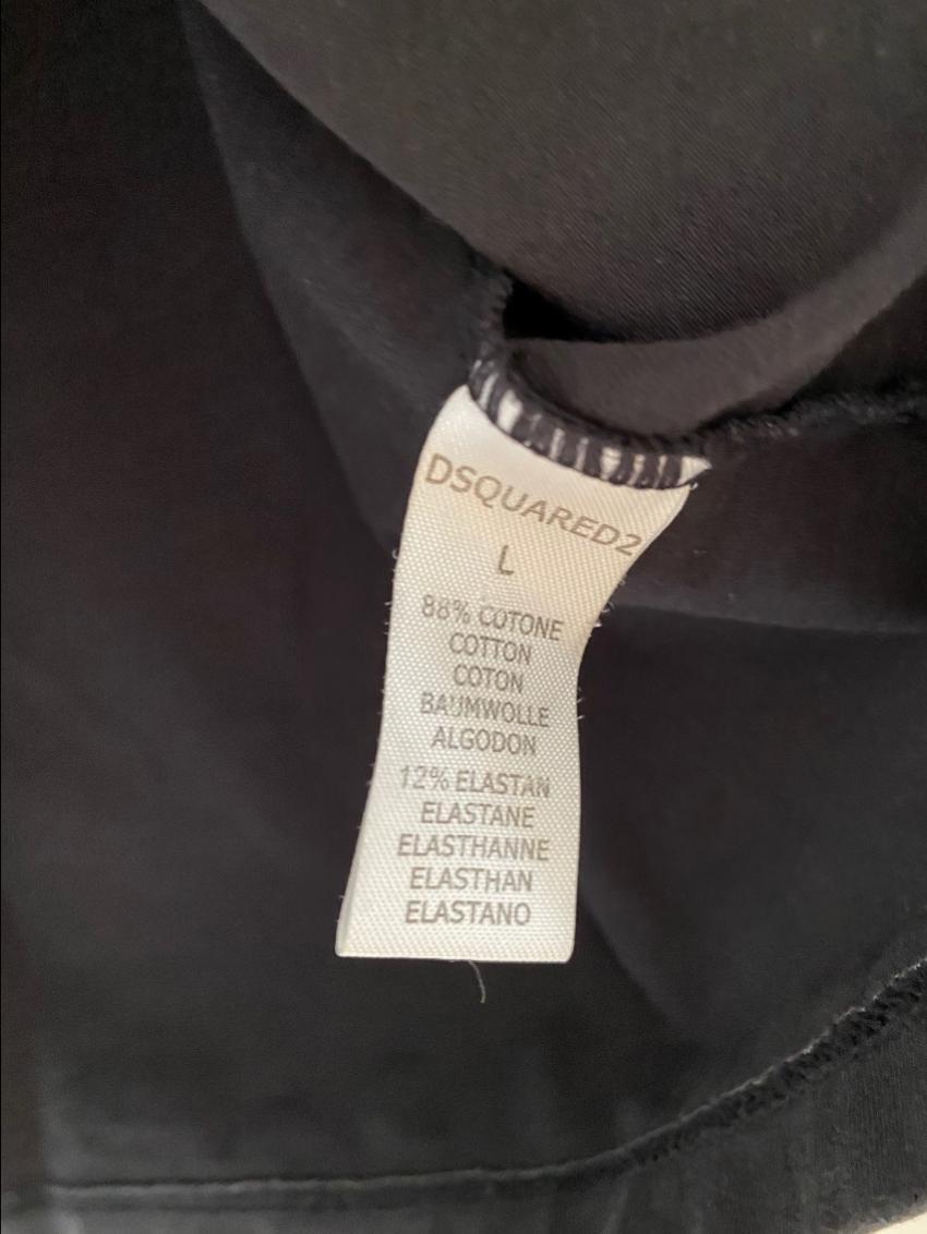 DSquared2 Black V-Neck T-Shirt