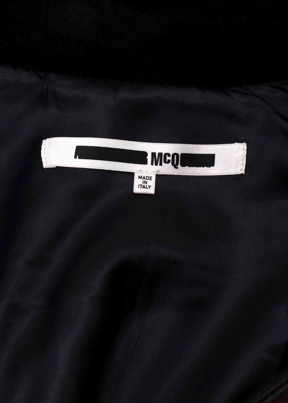 MCQ Red & Pink Shearling Zip Jacket