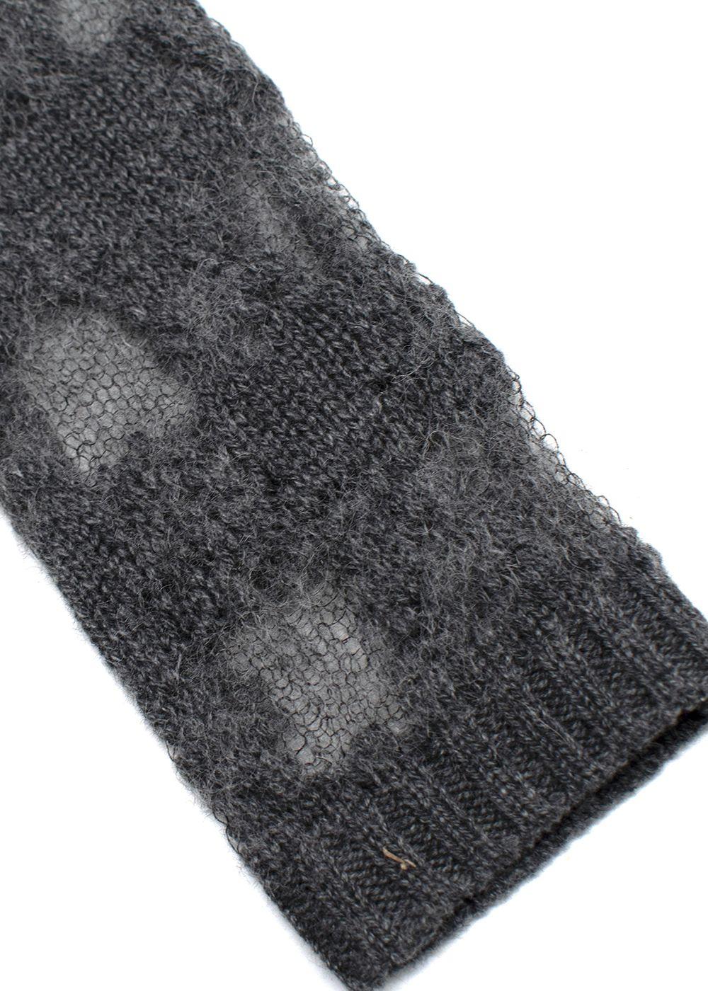 Christian Dior Cashmere/Alpaca Grey Knit Jumper