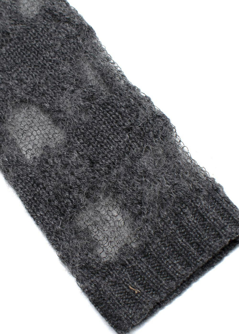 Christian Dior Cashmere/Alpaca Grey Knit Jumper