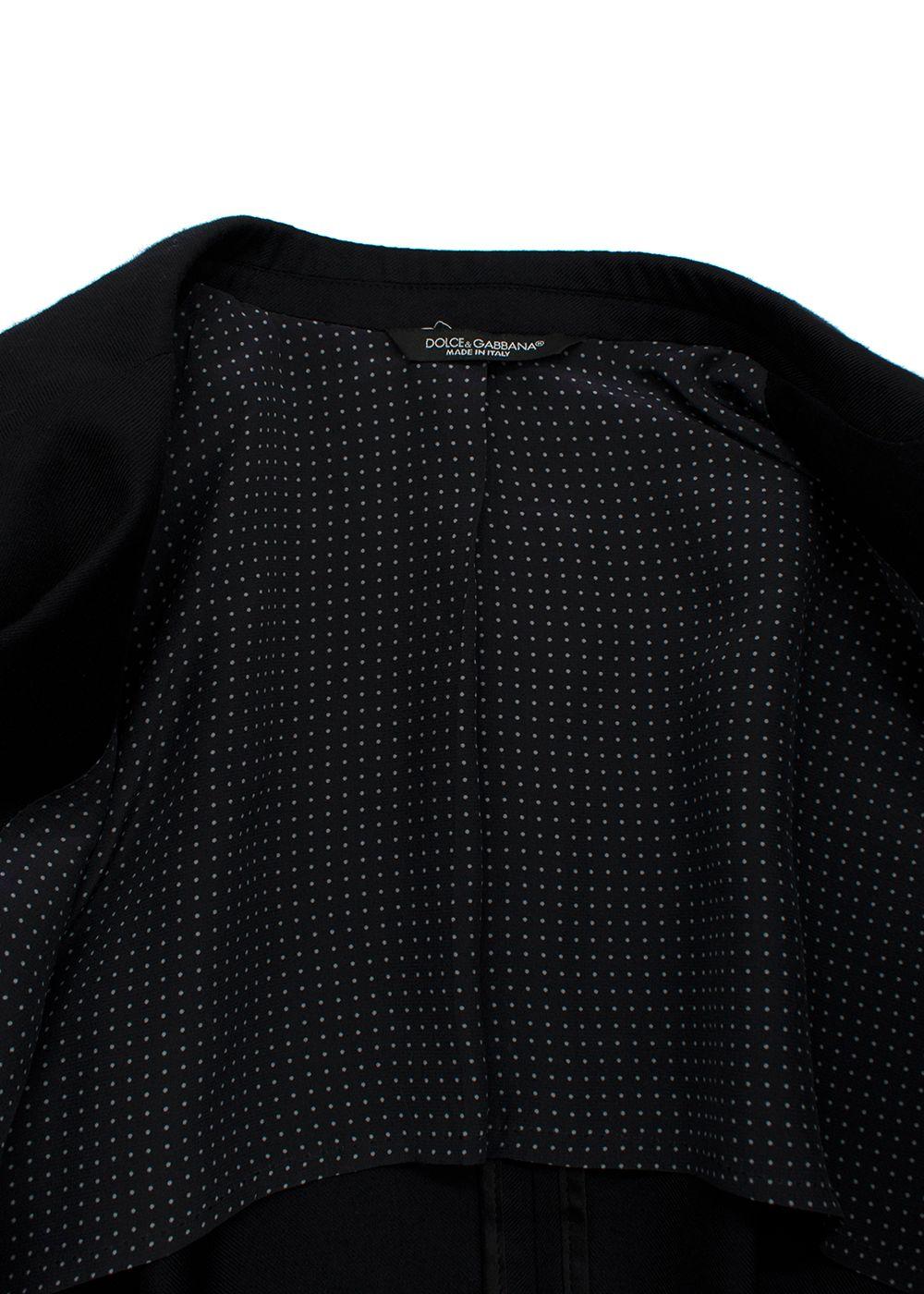 Dolce&Gabbana Black Cashmere Blend Blazer
