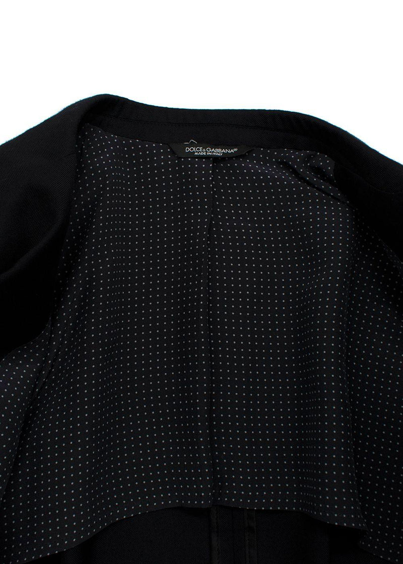Dolce&Gabbana Black Cashmere Blend Blazer