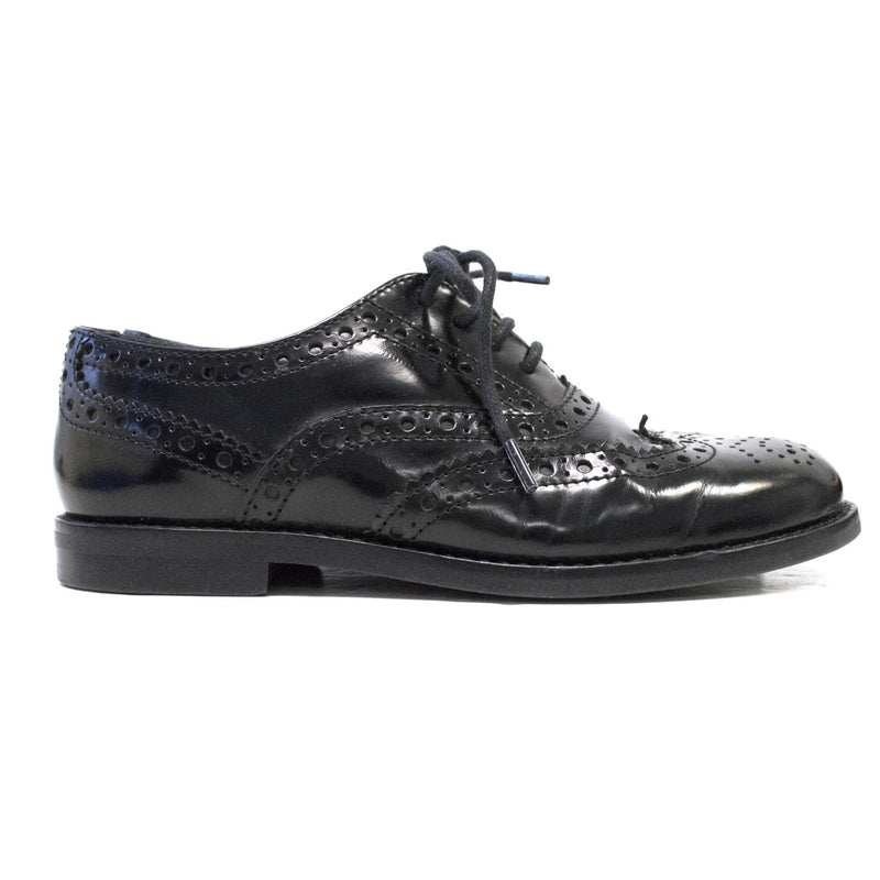 Dolce & Gabbana Girls Black Lace Up Brogues