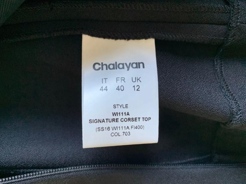 Chayalan Signature Black Bustier - Seen on Jodie Comer in Killing Eve