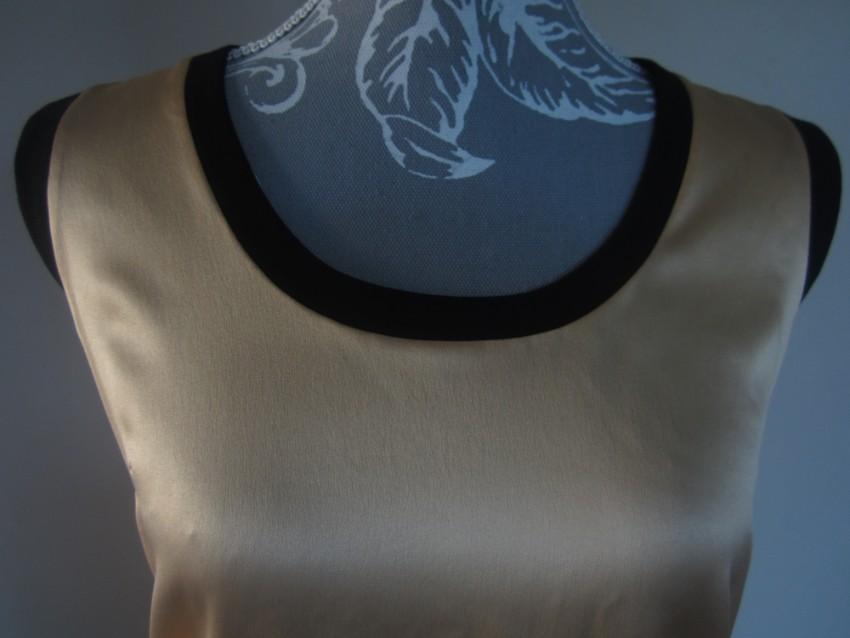 Dolce & Gabbana pale orange silk vest top