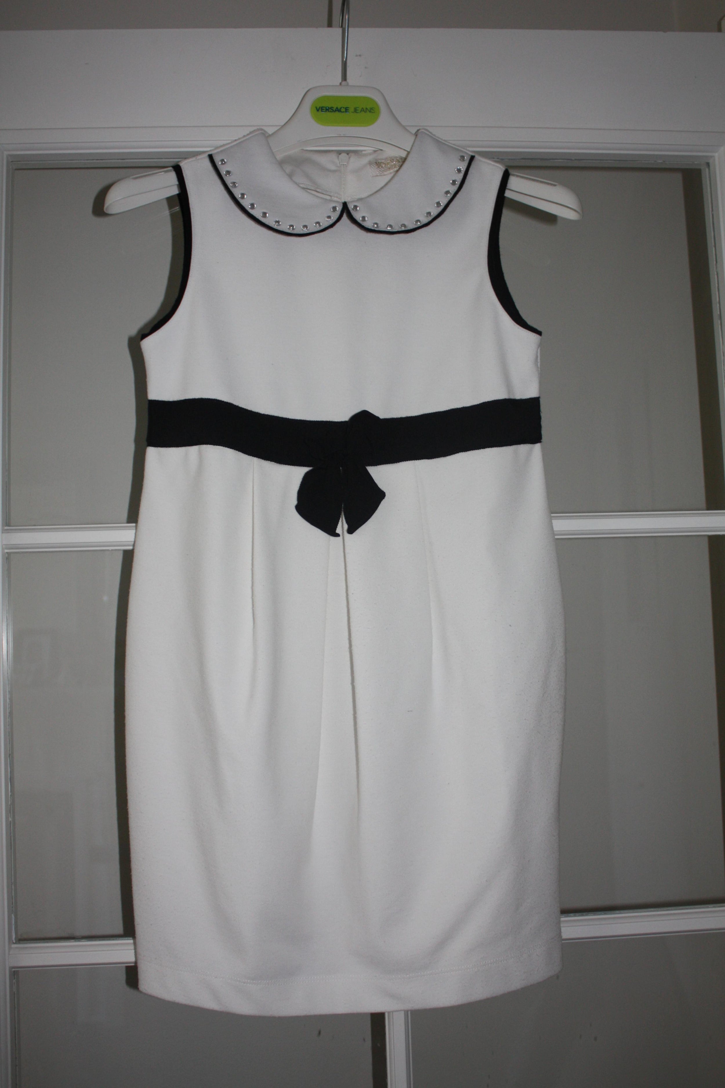 Monnalisa Chic Girl's White Embellished Dress