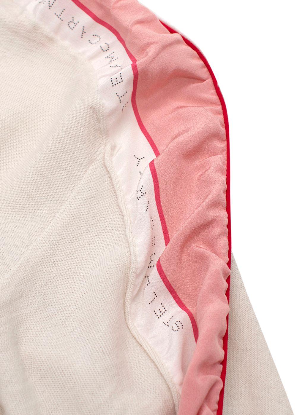 Stella McCartney Beige Contrast Sleeve Wool Sweater