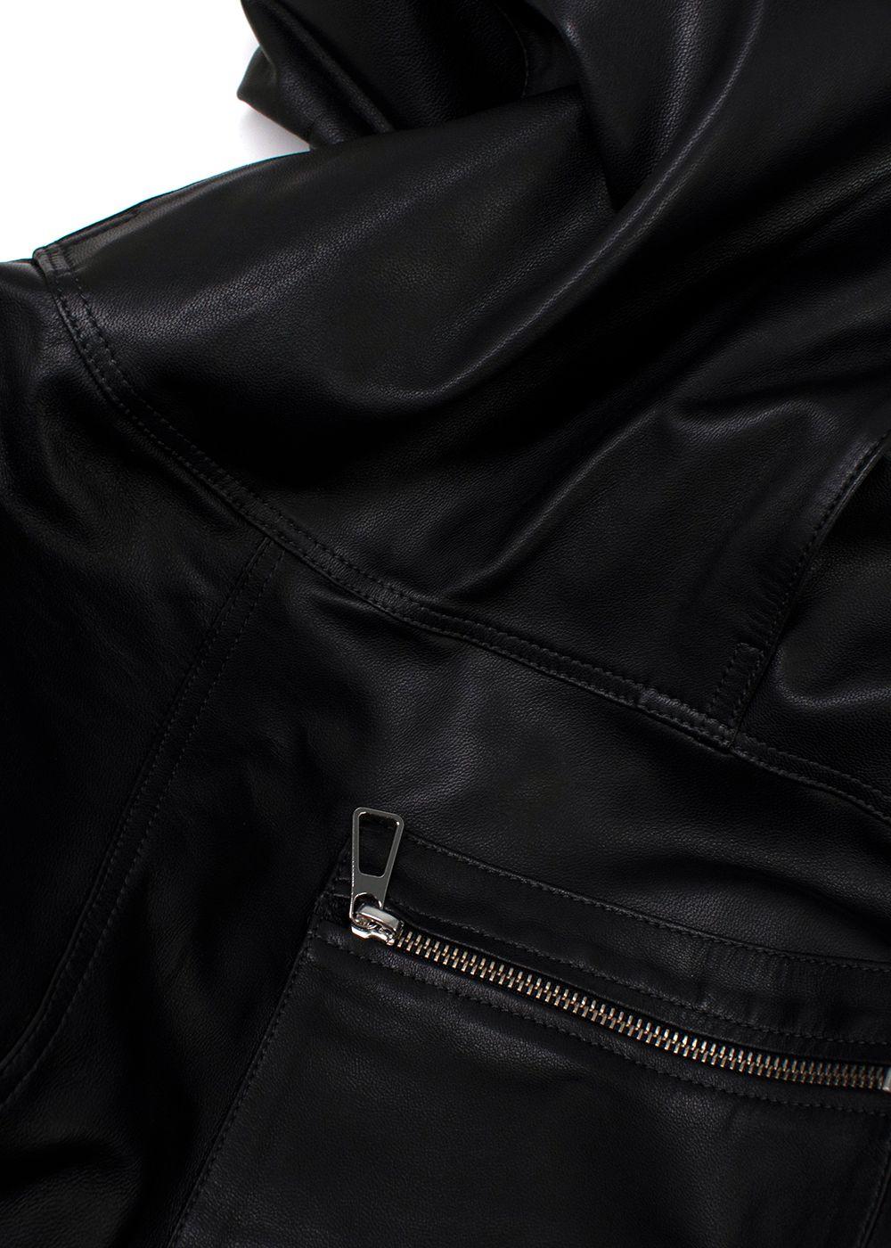 Dodo Bar Or Black Leather Barbara Belted Jumpsuit
