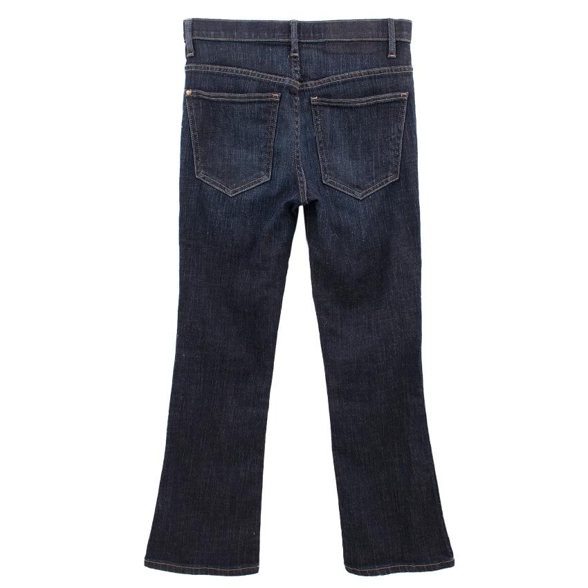 The Great dark denim washed straight jeans
