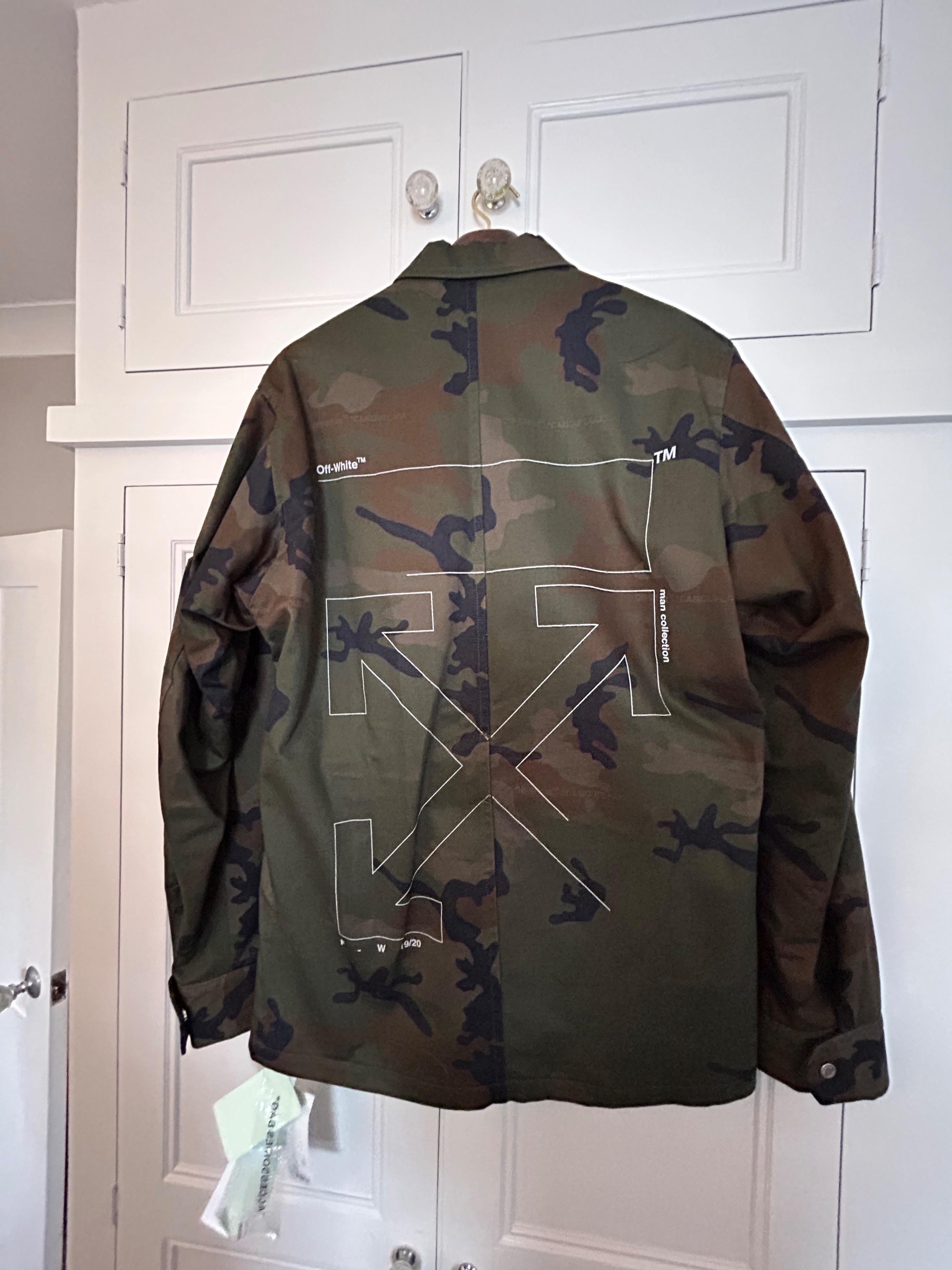 Virgil Abloh Belted Camouflage Jacket