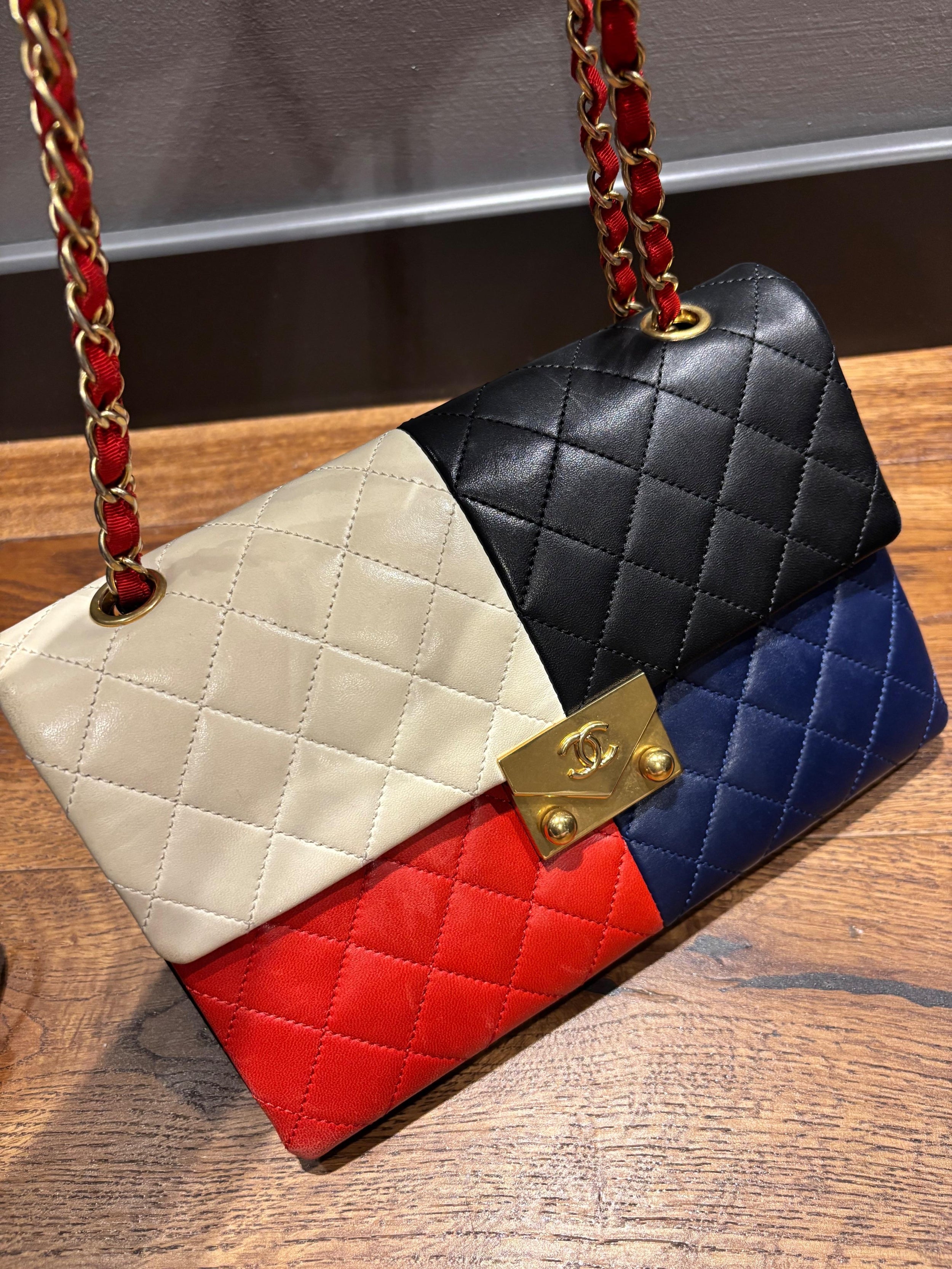 Chanel Quilted Colourblock Shoulder Bag