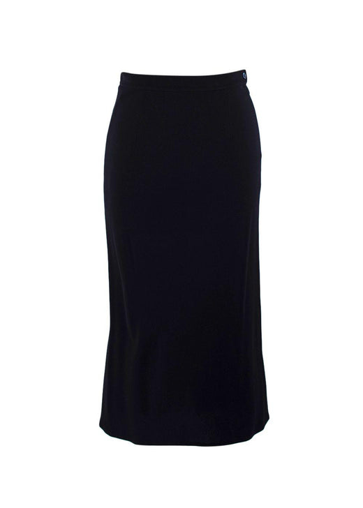 Balmain Navy Blue Midi Skirt