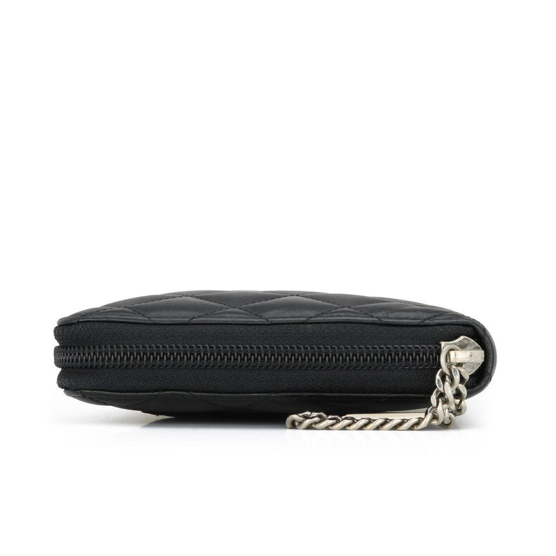 Chanel Black Cambon Zip-around Wallet
