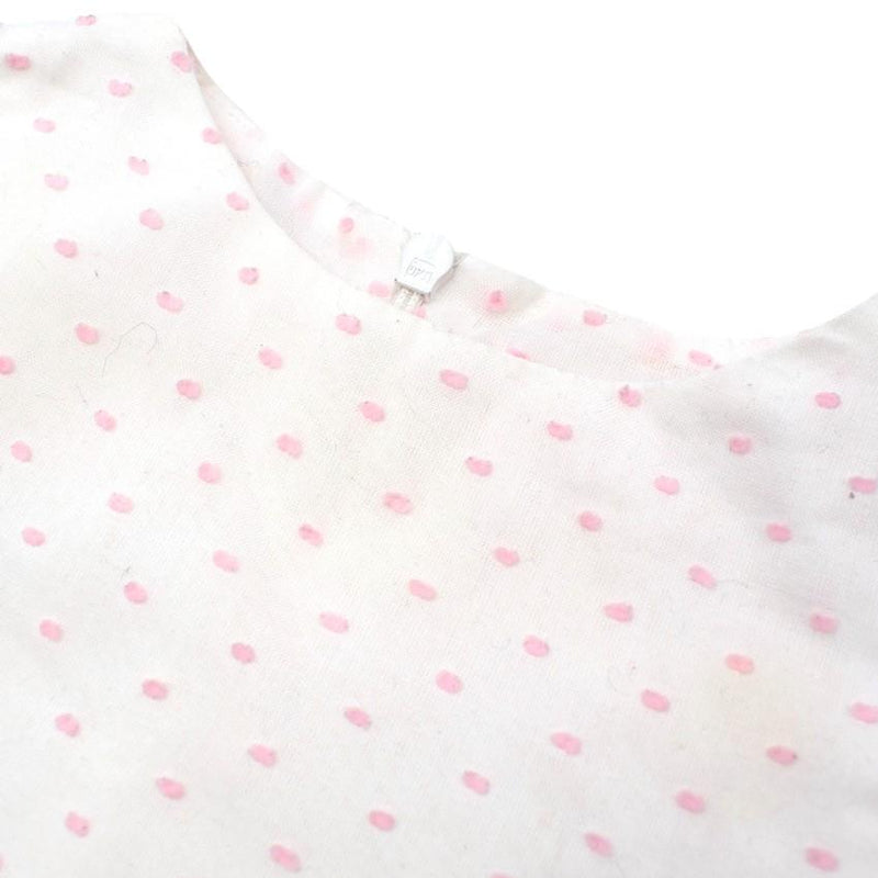 Darlings Baby Ruffled Pink & White Dress
