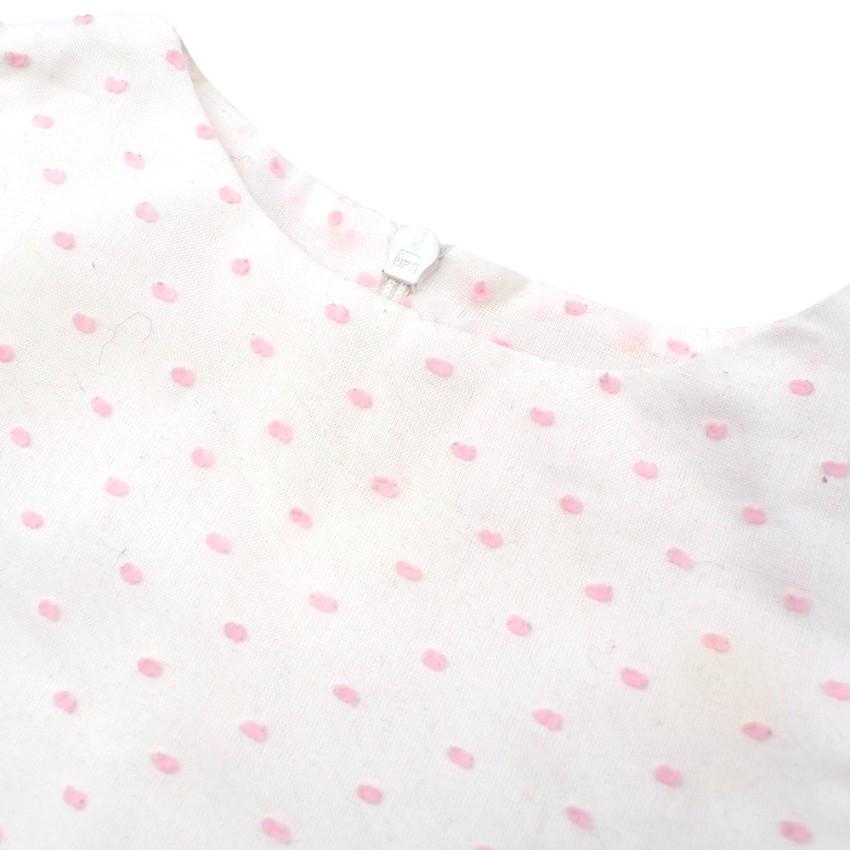 Darlings Baby Ruffled Pink & White Dress