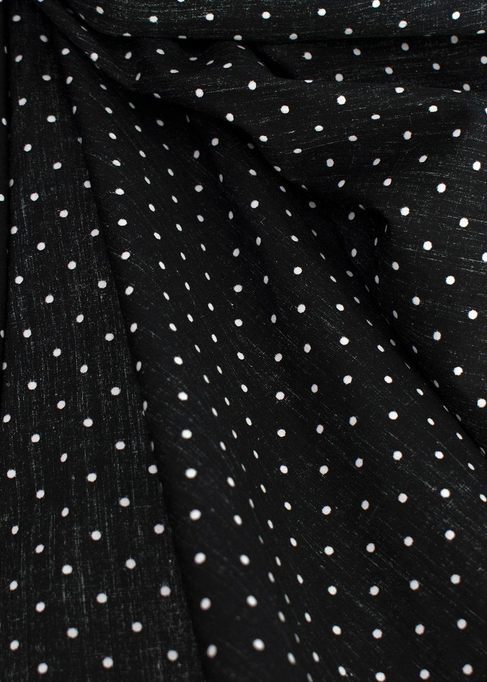 Michael Kors Black Polka Dot Wrap Front Dance Dress