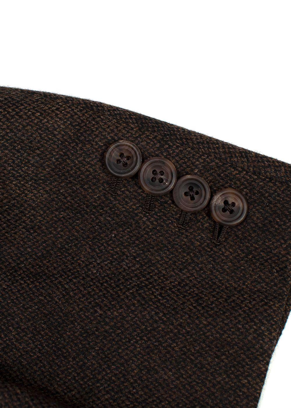 Kilgour Bespoke Tailored Brown Wool Blazer