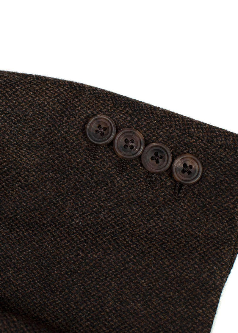 Kilgour Bespoke Tailored Brown Wool Blazer