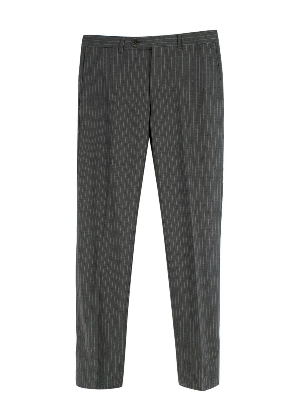 Ermenegildo Zegna Grey PinStripe Single Breasted Blazer and Trouser Suit