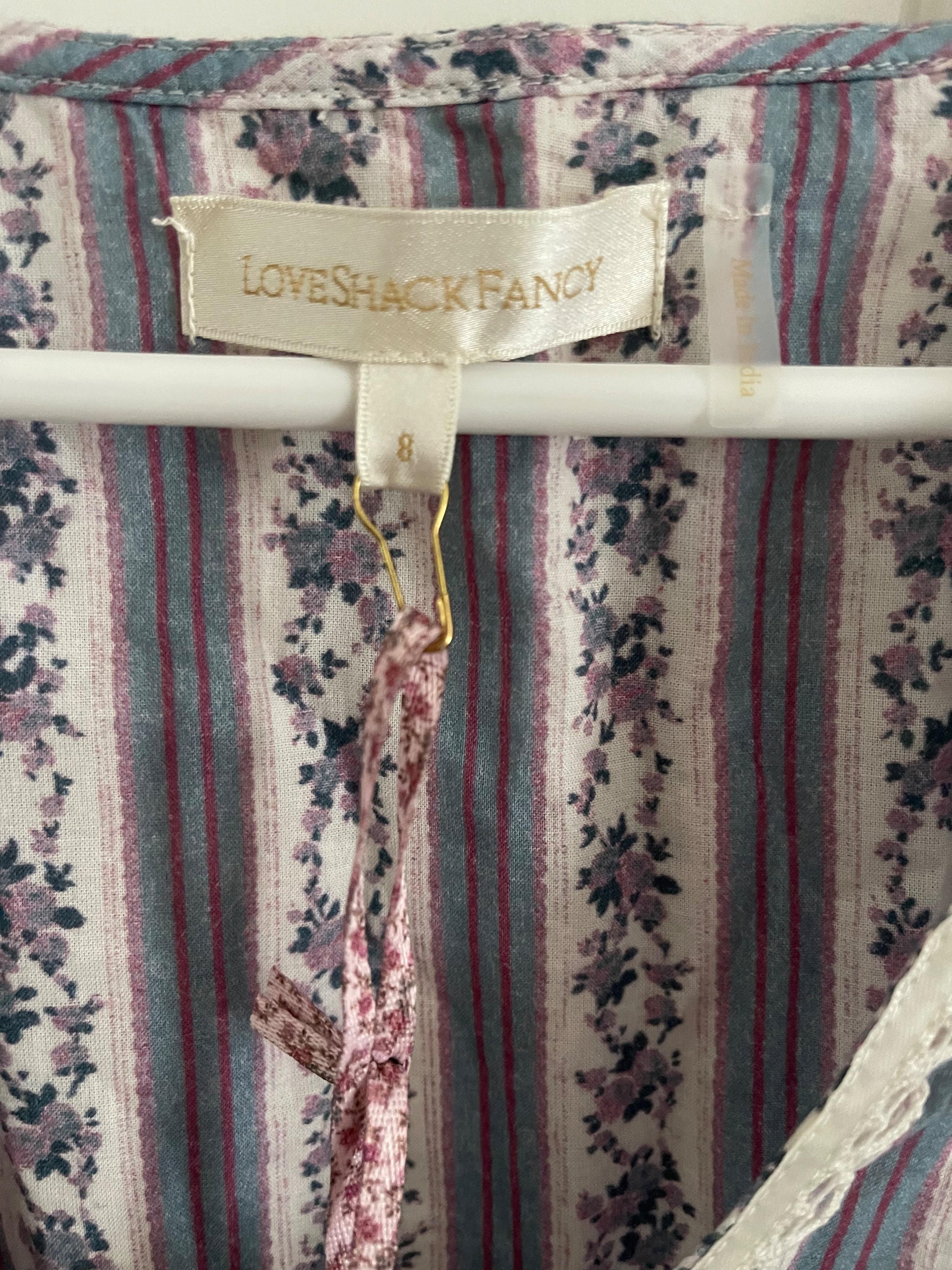 Blue floral Rikki blouse