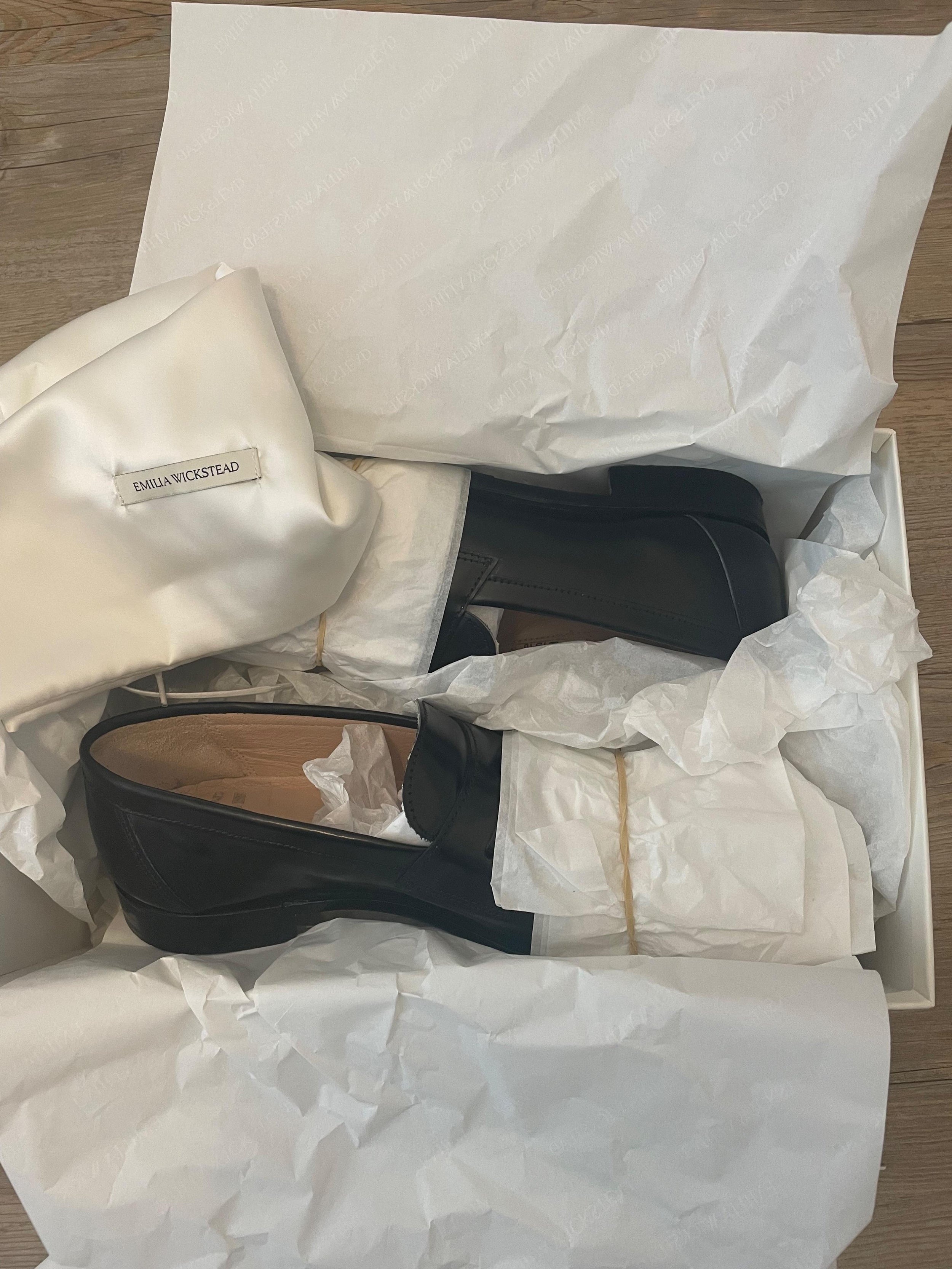 Emilia Wickstead x Grenson Black Tassel Loafer